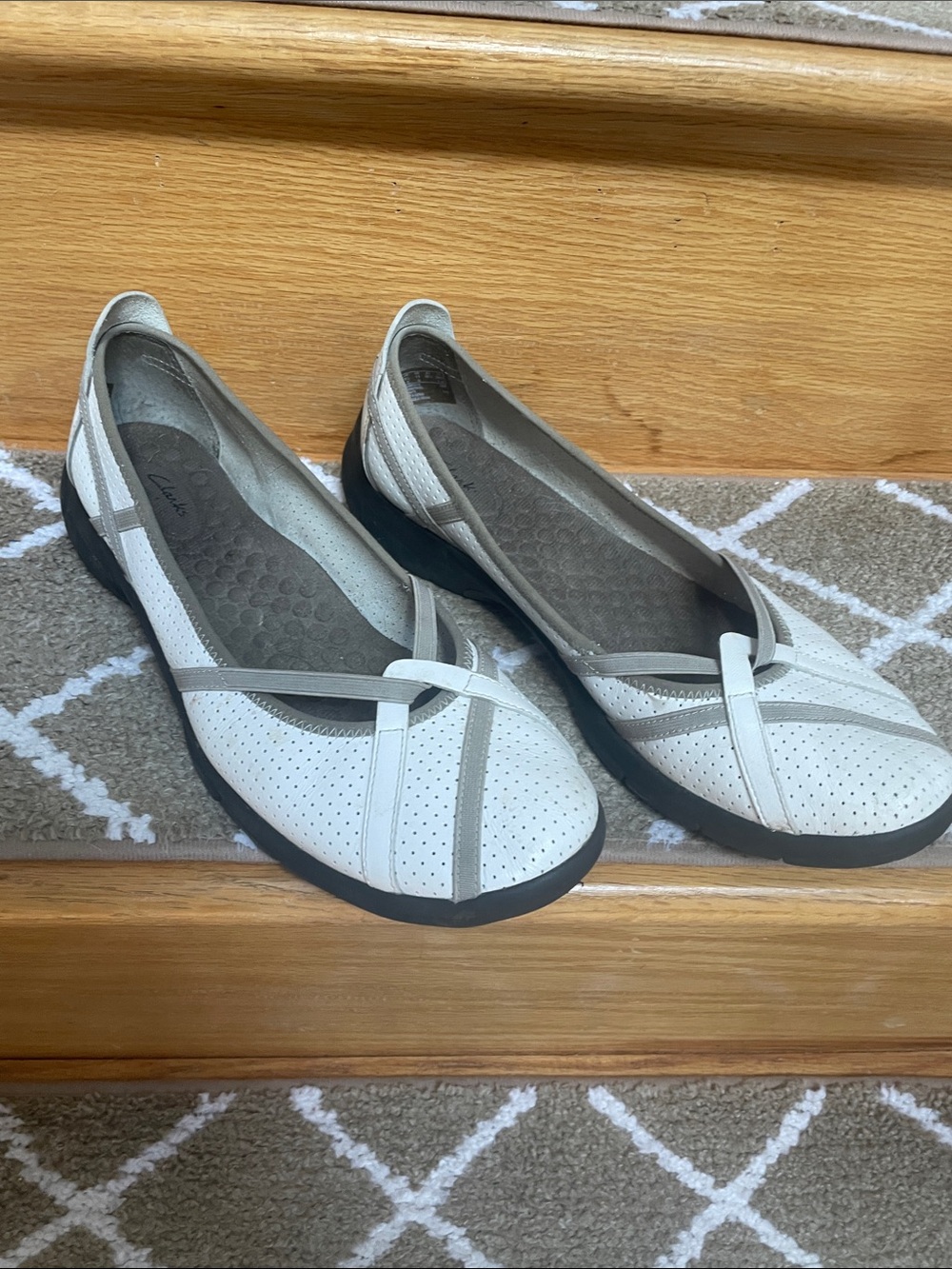 Clarks Privo leather sport flats